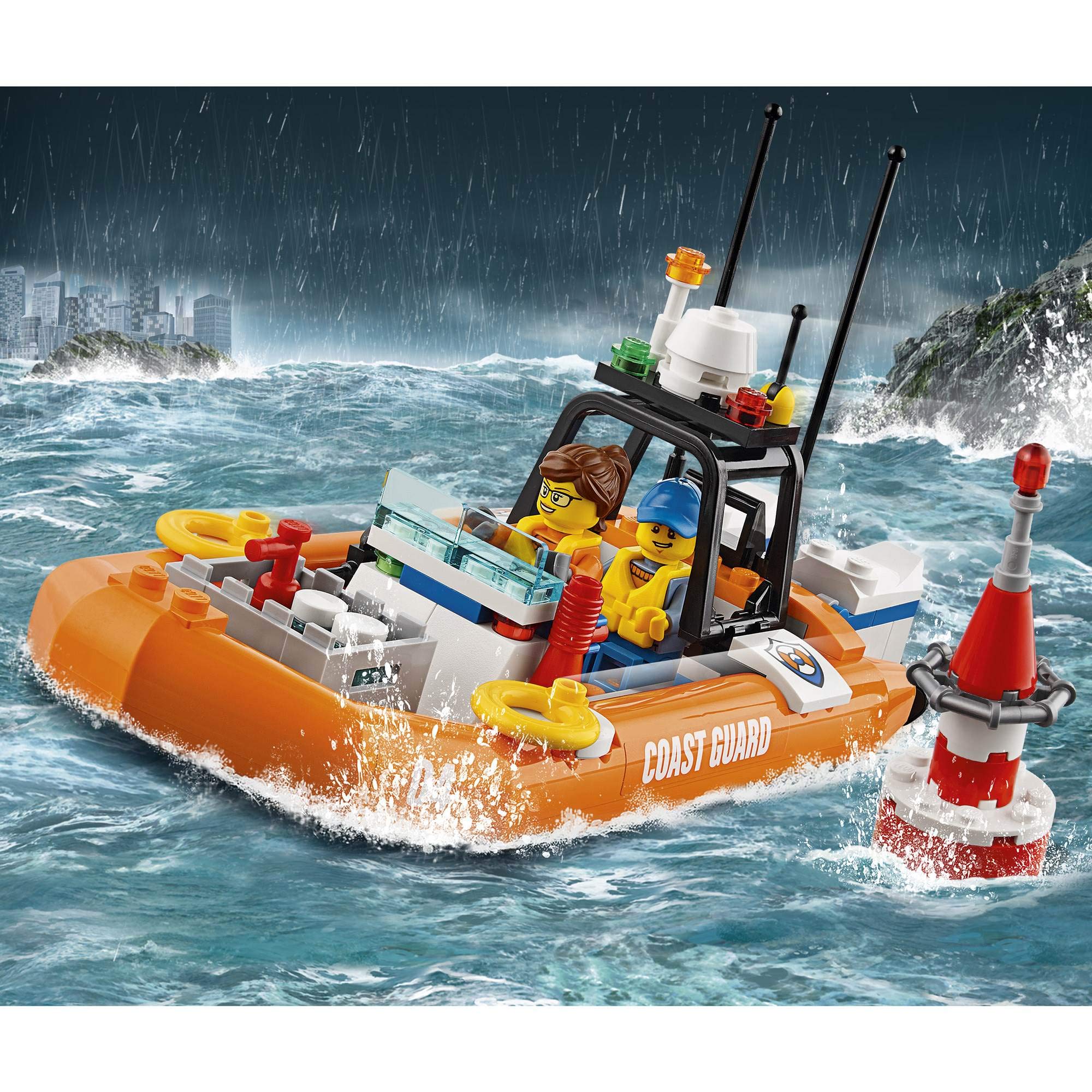 LEGO City Coast Guard 4x4 Response Unit 60165 Building Kit (347 Pieces) - Emergency Rescue Toy Set for Kids Ages 6-12 | Perfect for Creative Play & Gift Giving