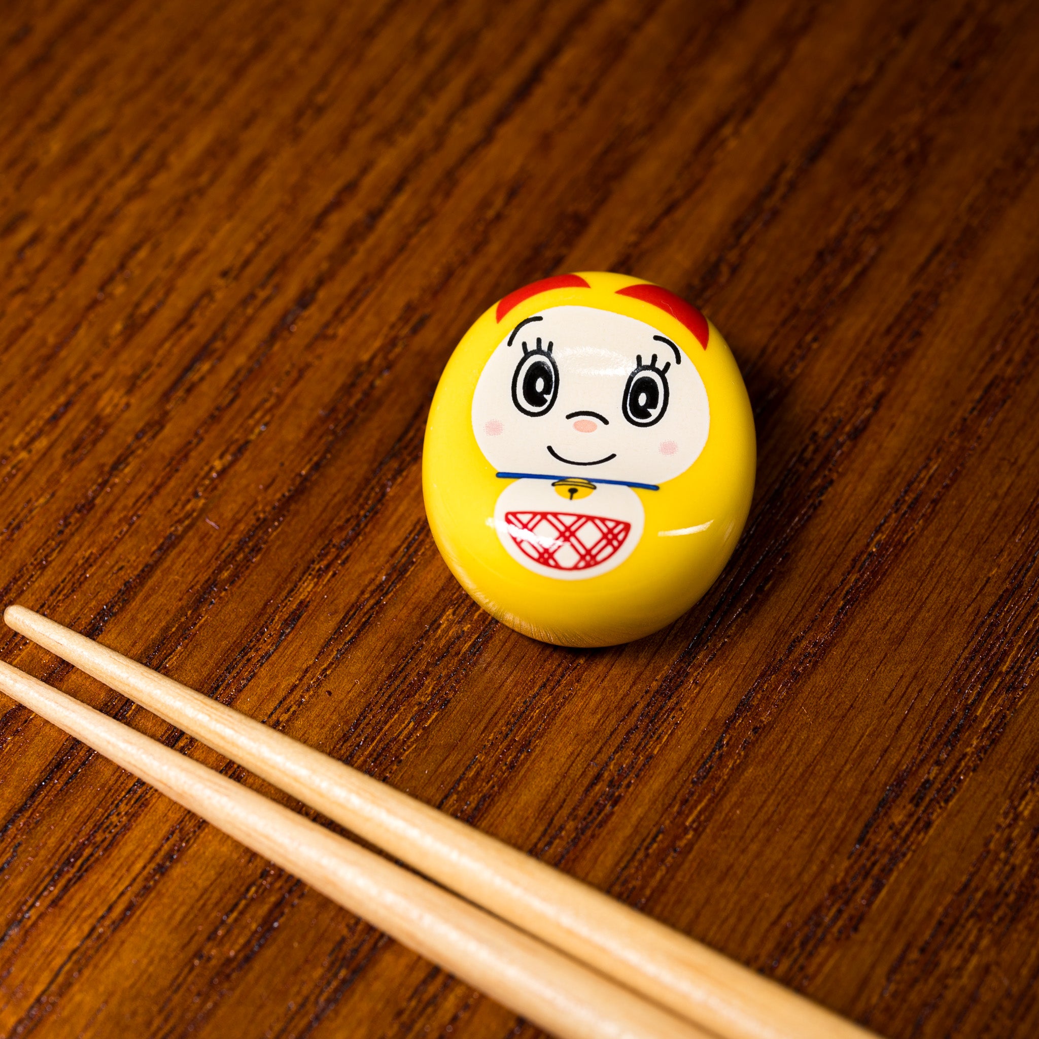 Doraemon Dorami Chan Single Chopstick Rest - Cute Anime Chopstick Holder for Sushi, Noodles & Asian Dining - Perfect for Home, Restaurant and Japanese Food Lovers