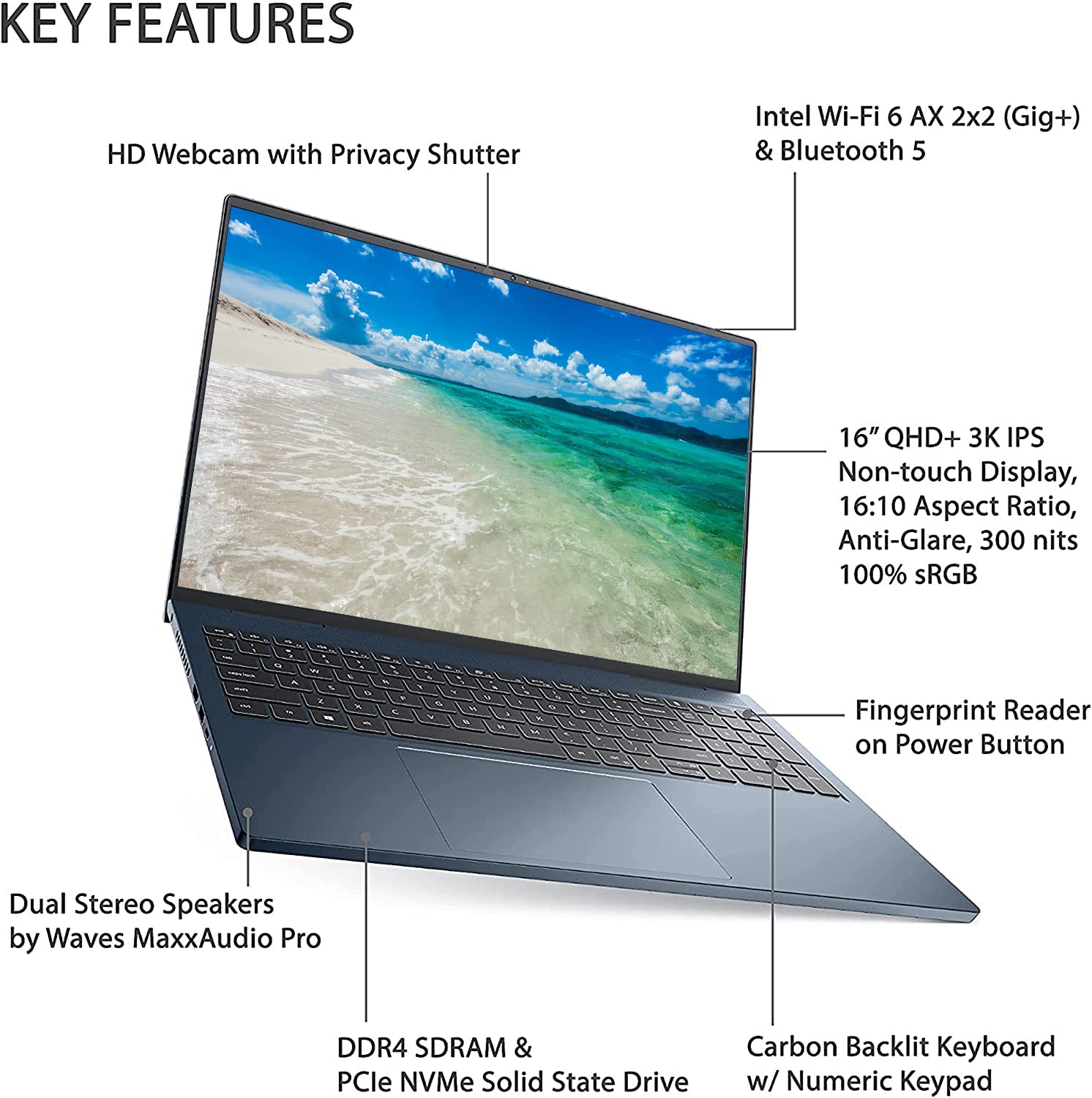 Dell Inspiron 16 Plus 7610 Laptop - 16