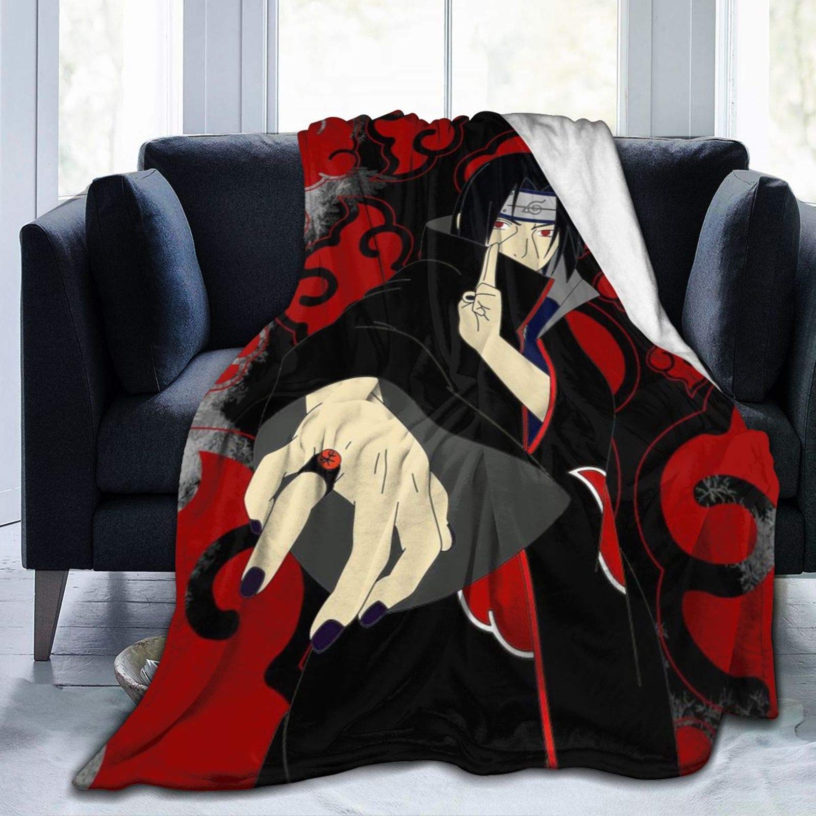 **Anime Blanket - Lightweight Super Soft Bed & Sofa Blanket for All Seasons, Travel & Camping - Perfect Gift for Kids & Adults (50x40 Inches, Style NO.1) - Cozy Home, Office, Dorm & Outdoor Use**