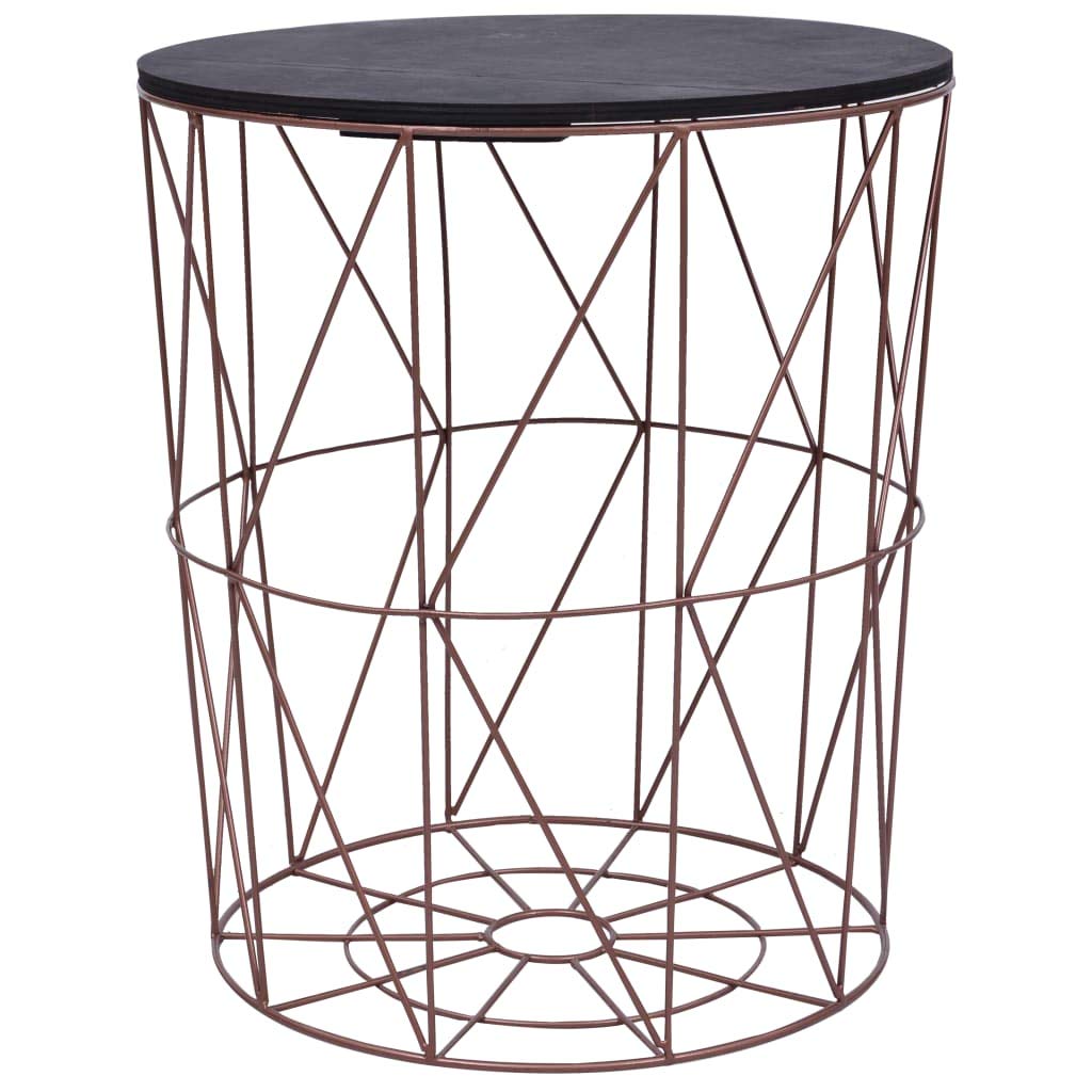 FAMIROSA 3-Piece Copper Coffee Table Set - Modern Living Room Furniture for Home Decor & Entertaining