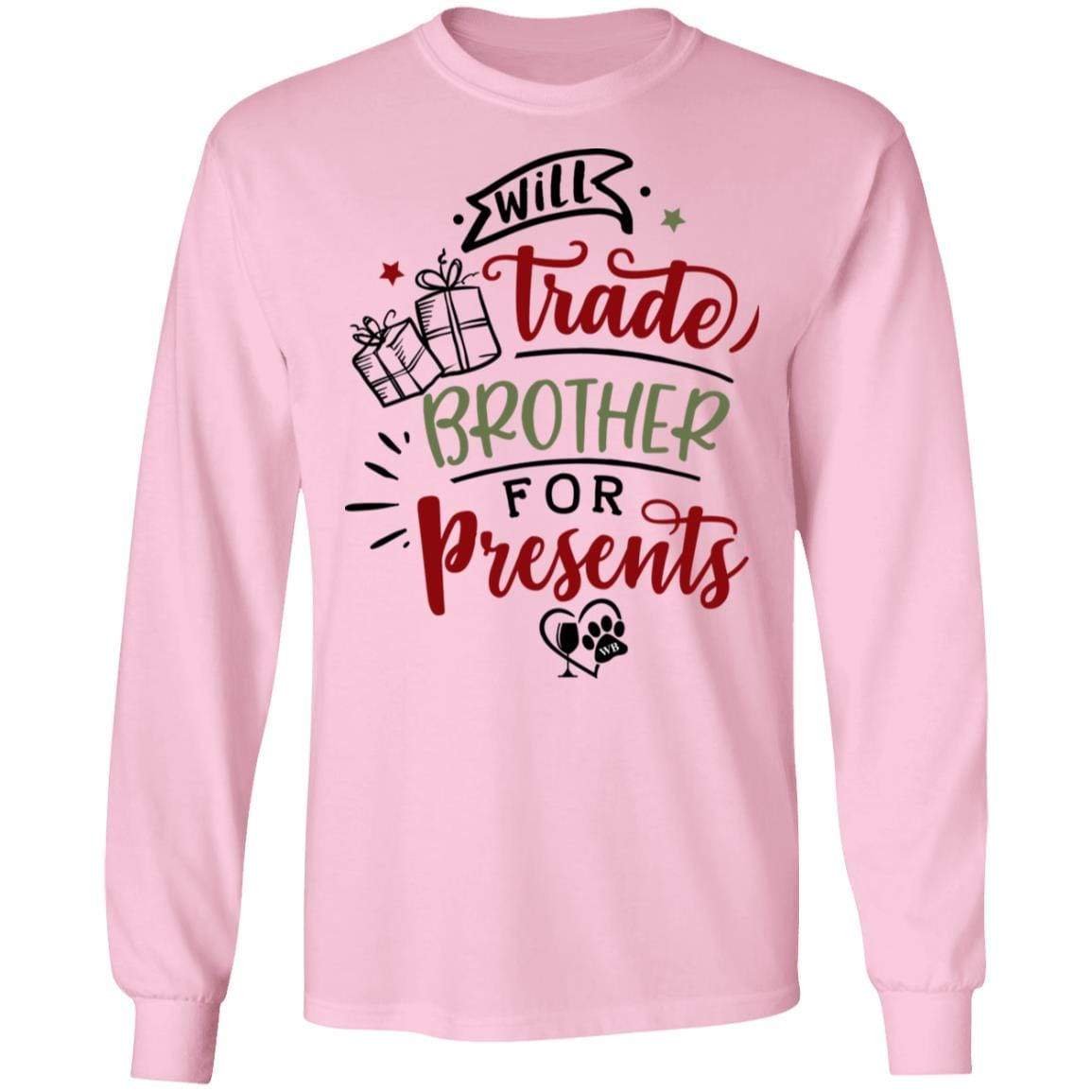 WineyBitches.Co Brother For Presents Long Sleeve Ultra Cotton T-Shirt | Funny Sibling Gift for Christmas, Birthday & Family Reunions