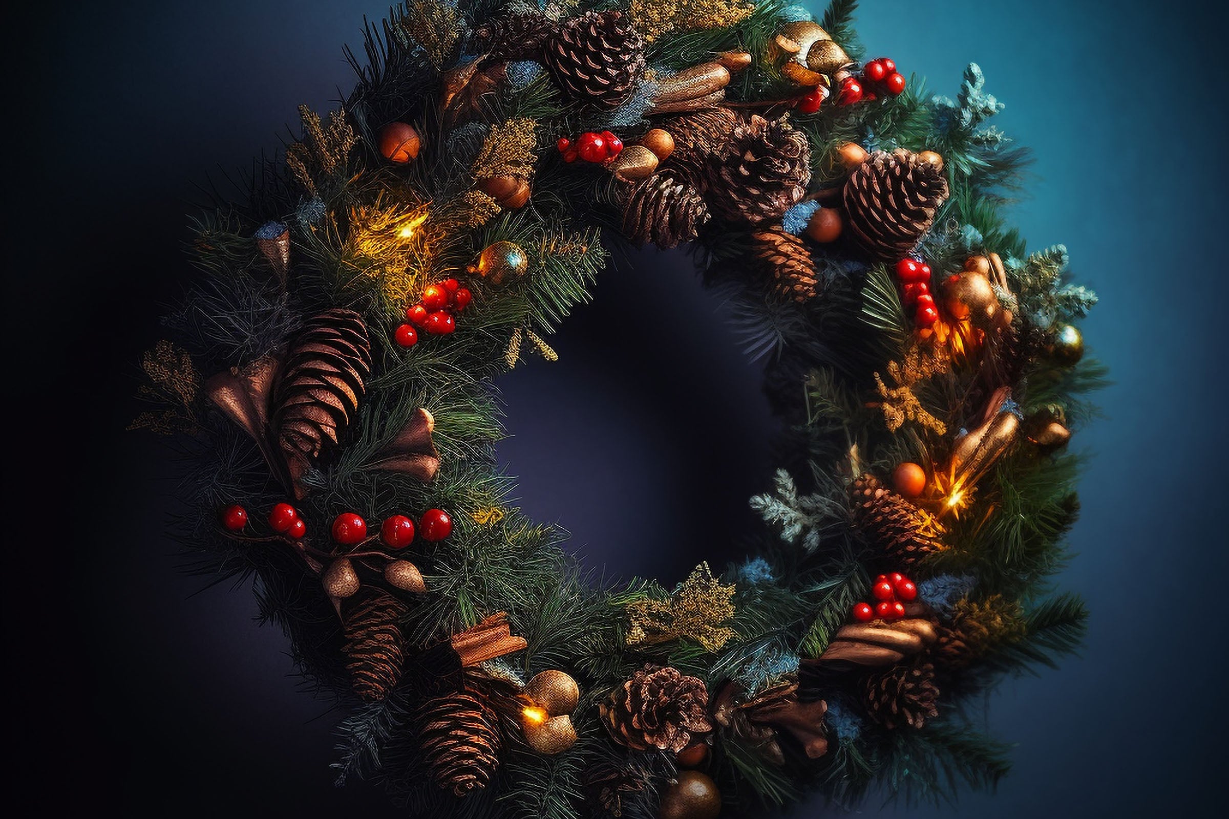 Christmas Wreath Fragrance Oil - Holiday Scented Essential Oil for Diffusers, Candles & Soap Making - Perfect for Festive Home Decor & DIY Gifts