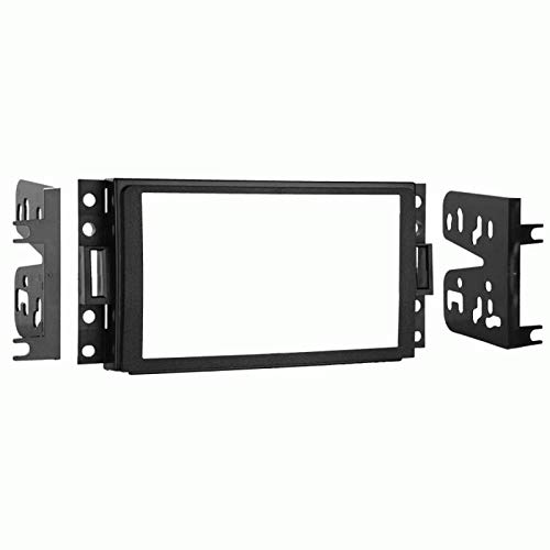 Universal Double Din Car Stereo Dash Kit for 2005 Pontiac Montana SV6 - Black Trim Bezel | Aftermarket Radio Installation | Perfect for Car Audio Upgrades & DIY Projects