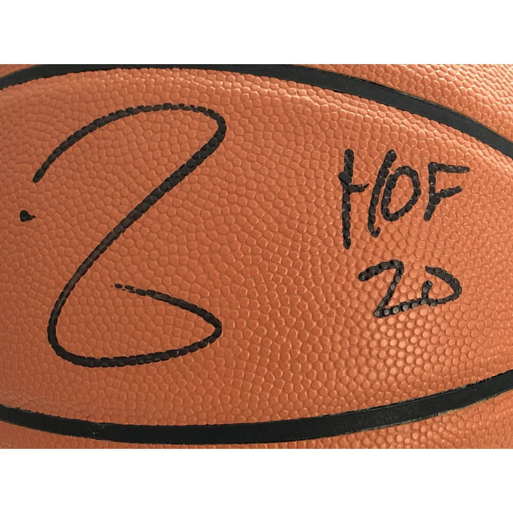 Kevin Garnett Autographed Basketball - Hall of Fame Inscription with COA - Boston Celtics & Minnesota Timberwolves Memorabilia - Perfect for Sports Collectors, Man Cave Decor, and NBA Fan Gifts
