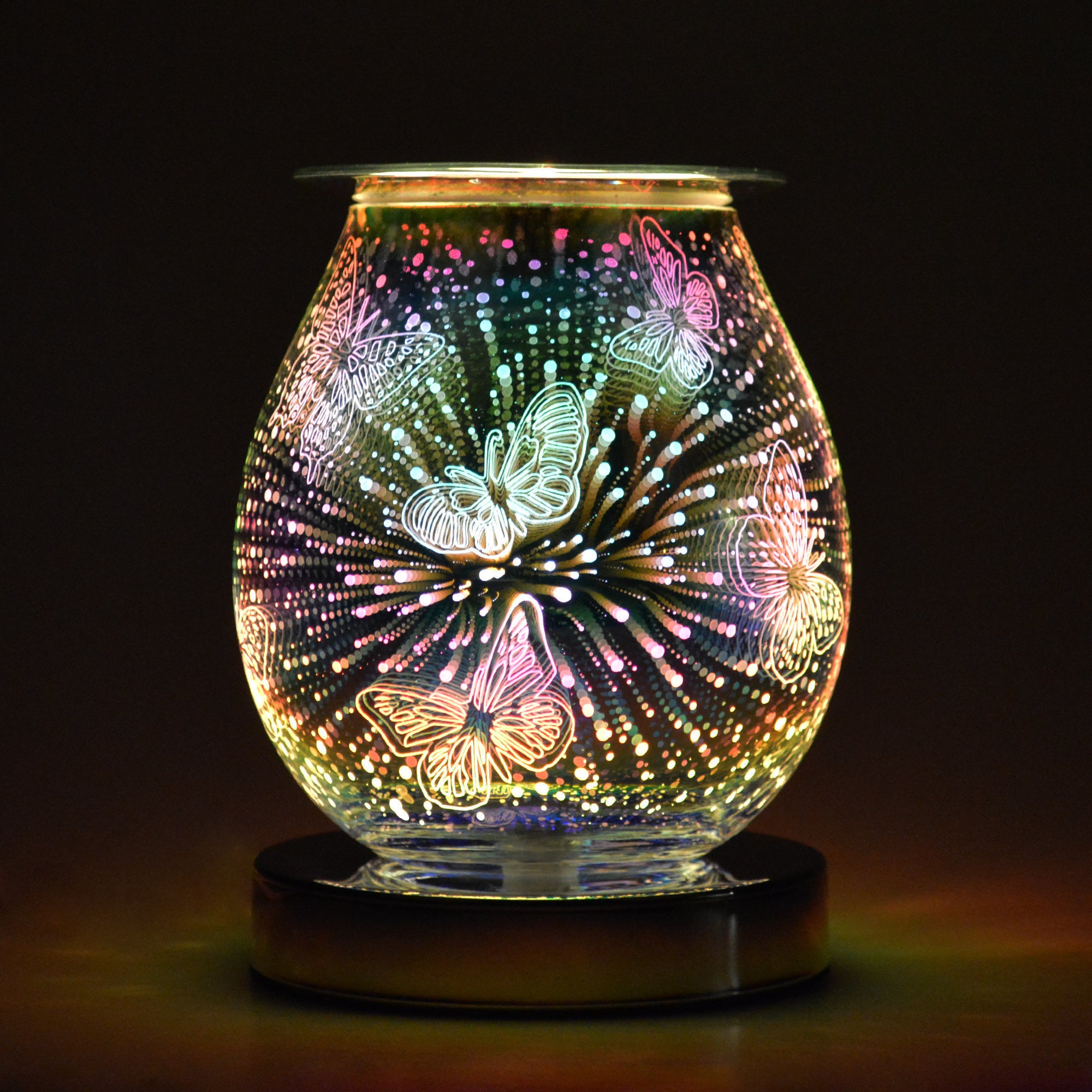 3D Touch Electric Wax Warmer with Butterfly Design - Premium Cello Wax Melter for Home Aromatherapy & Relaxation | Perfect for Bedroom, Bathroom, and Office Use