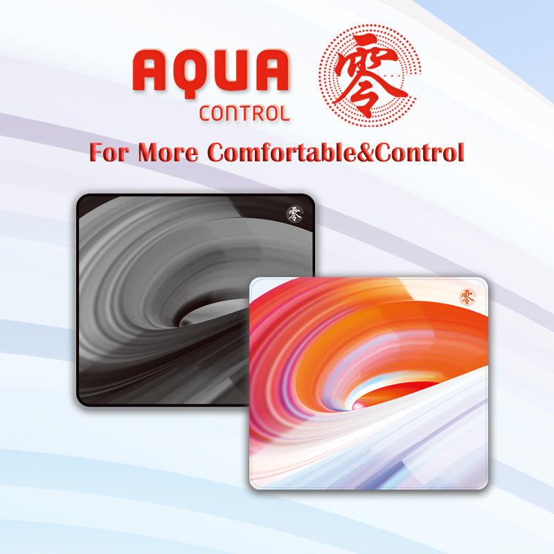 X Raypad Aqua Control Zero Orange Gaming Mouse Pad - Ultra Smooth Surface for FPS, MOBA & Esports - Non-Slip Rubber Base for PC & Laptop Gaming Setup