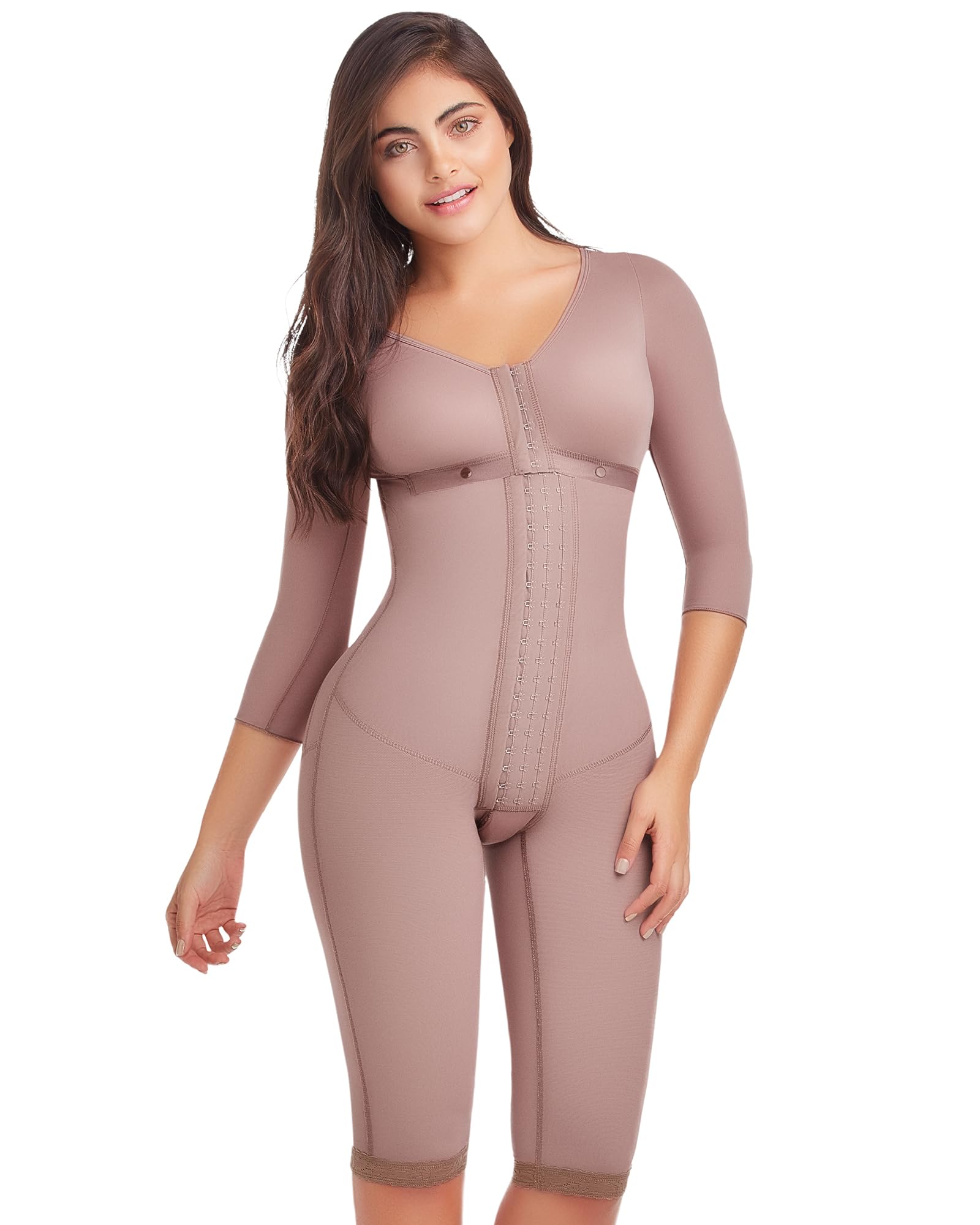 DELIE Fajas Colombianas 103 High Compression Shapewear Bodysuit - Tummy Control Waist Trainer for Women | Perfect for Postpartum Recovery, Workout & Everyday Wear