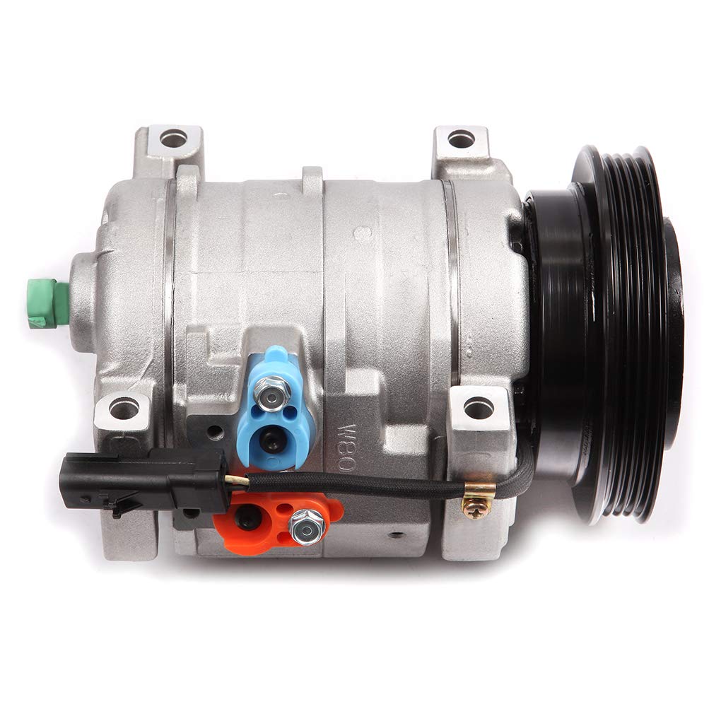 PT Cruiser 2.4L 2001-2010 & Neon 2003-2005 & Dodge SX 2.0L 2003-2005 AC Compressor with Clutch - 27001C | 6511514 | 130mm - Perfect for AC System Repair & Replacement