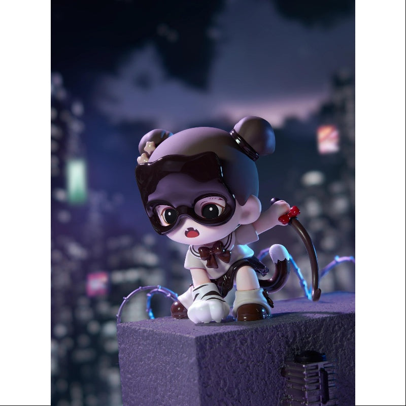 Baby Zoraa I'm The Boss Series Nocturnal Kitten Plush Toy - Cute Stuffed Animal for Kids, Perfect for Bedtime Cuddles & Nursery Decor