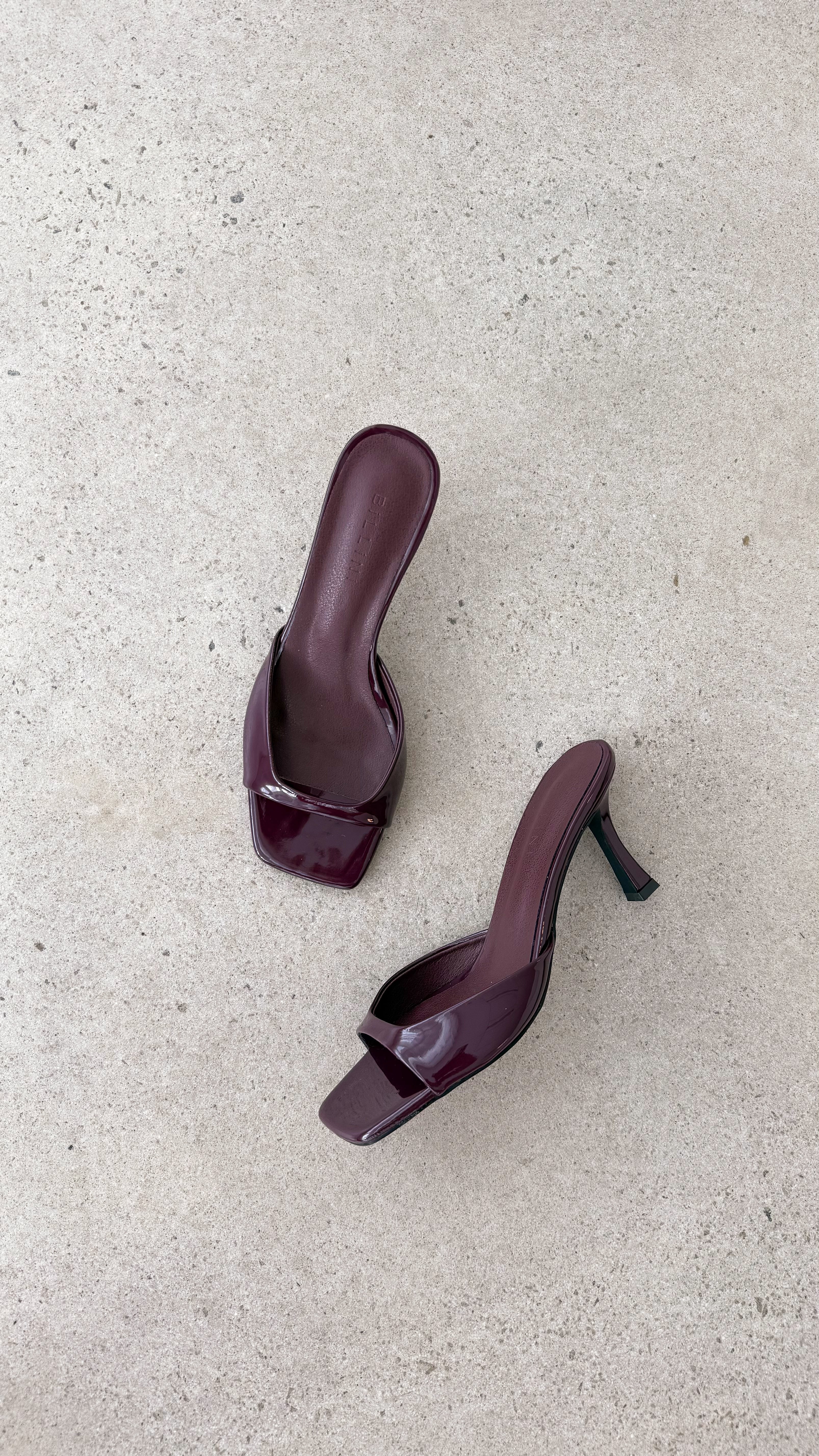 Joey Heel Mulberry Patent Leather Women's Dress Shoes - Perfect for Weddings, Parties & Formal Events