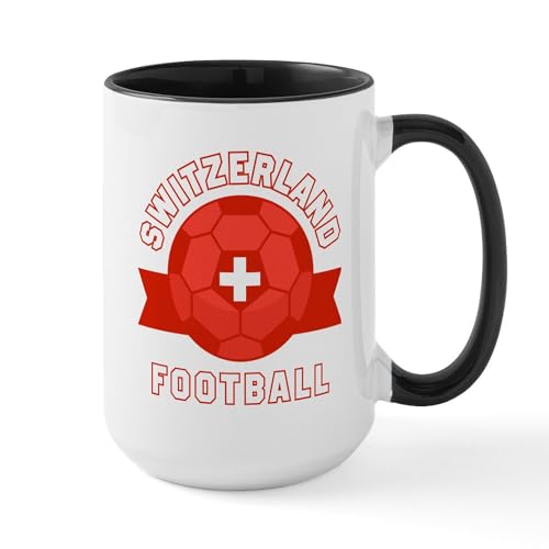 White/Black Inside - Switzerland Football Mugs
