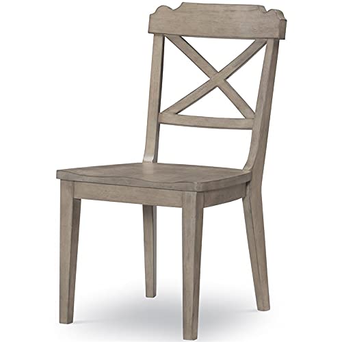 MAKLAINE Farmhouse Wooden Desk Chair - Rustic Brown Wooden Crate Style - Perfect for Home Office, Study Room & Vintage Decor