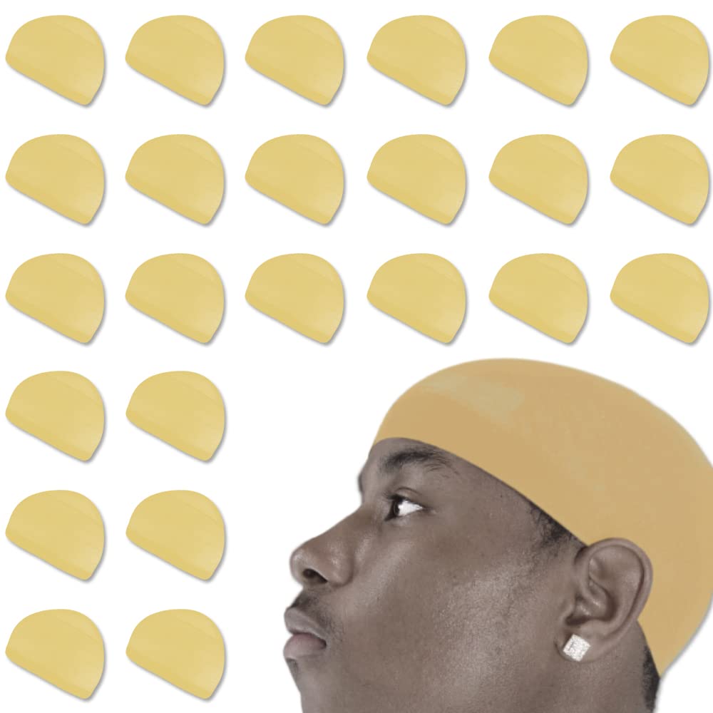 24 Pcs Wave Caps - Stretchable Skull Headwear for Sports & Gym