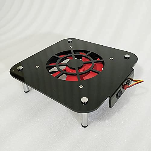Mac Mini Cooling Fan - High-Speed Dual-Layer Acrylic Chassis with 12cm Silent Fan for Enhanced Overclocking | Perfect for Gaming, Video Editing & Workstation Cooling