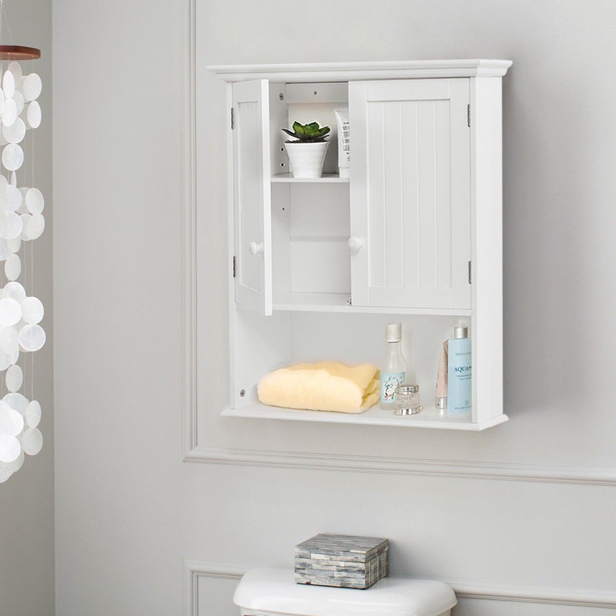 Wall Mounted Bathroom Medicine Cabinet - Durable & Stylish Storage for Bathroom, Kitchen, and Vanity Organization
