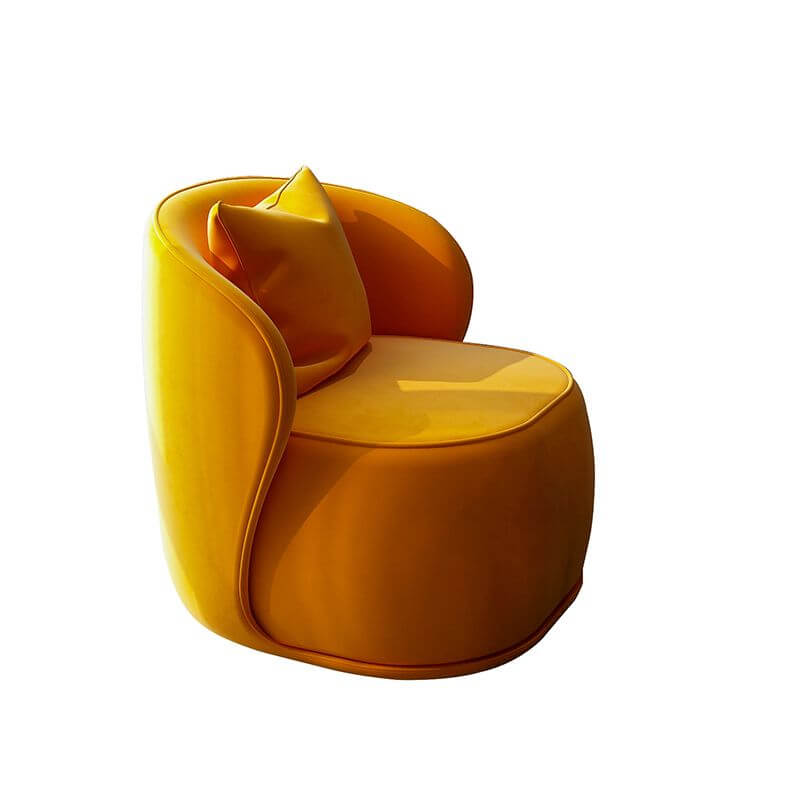 Luxury Velvet Upholstered Armless Chair 31.5