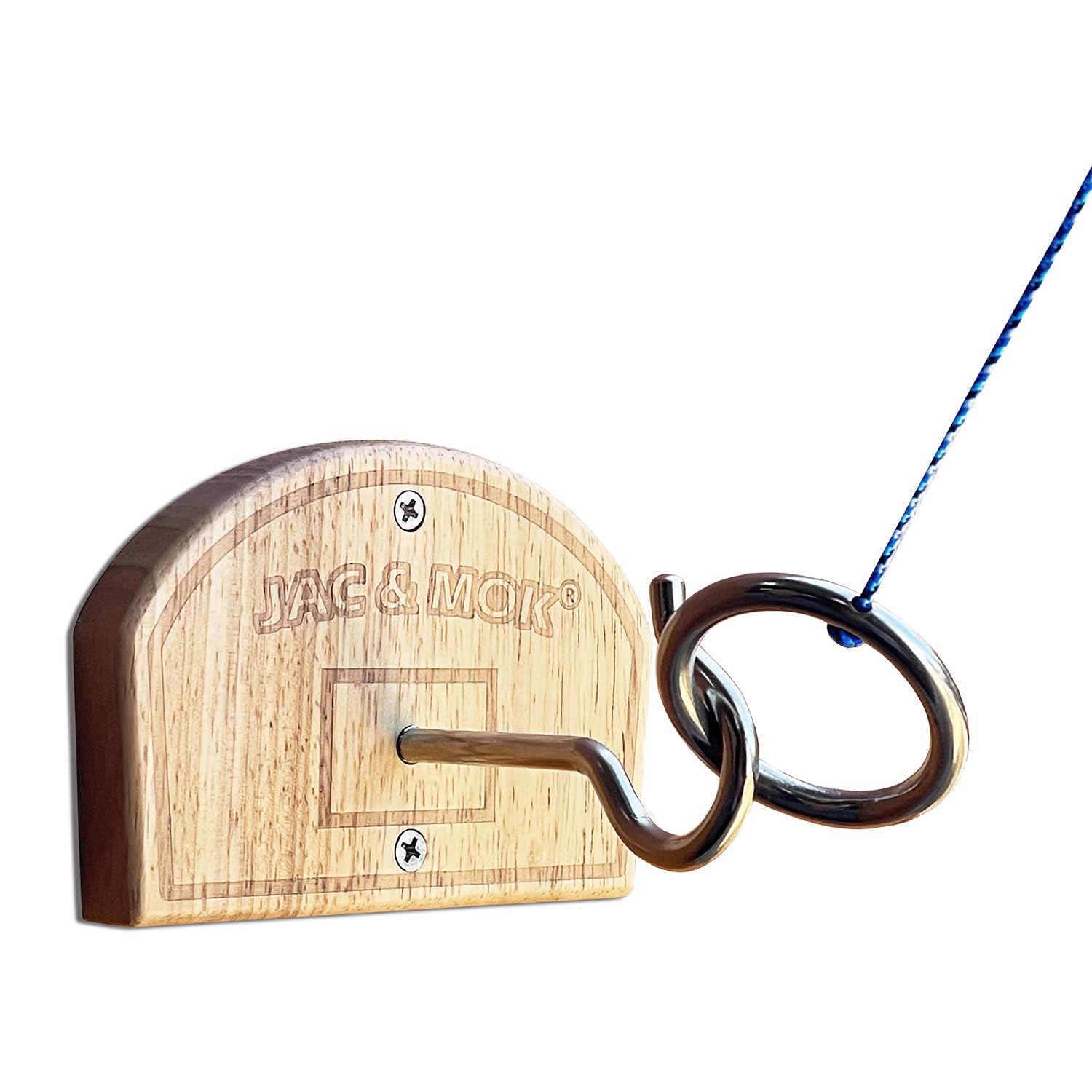 Deluxe Hook and Ring Toss Game Set - Indoor Outdoor Family Party Throwing Toys for Backyard, Camping, and Beach Fun