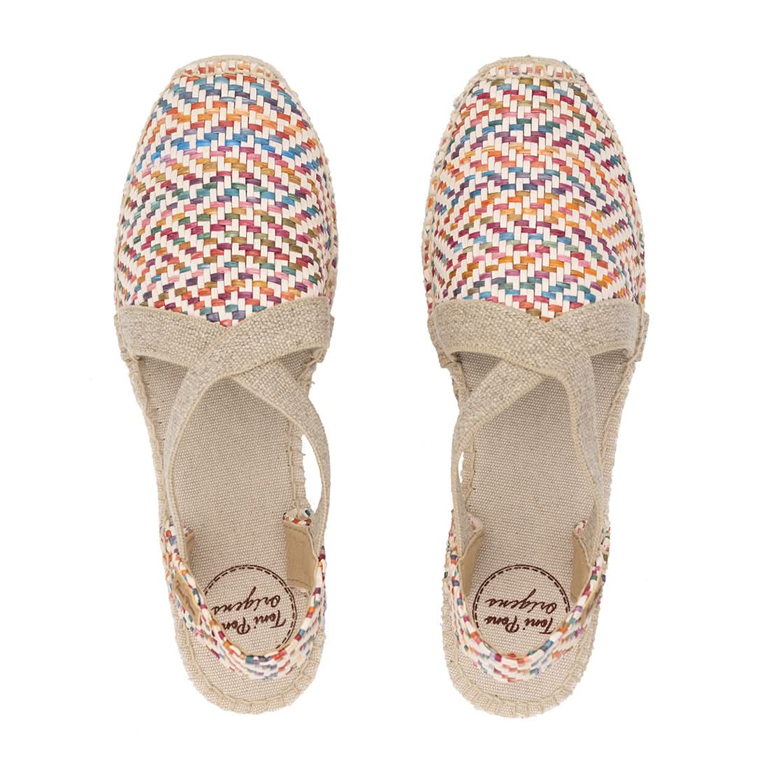 Women's Multicolor Fabric Espadrilles - Vera MS - Comfortable Summer Sandals for Beach, Vacation & Casual Outings