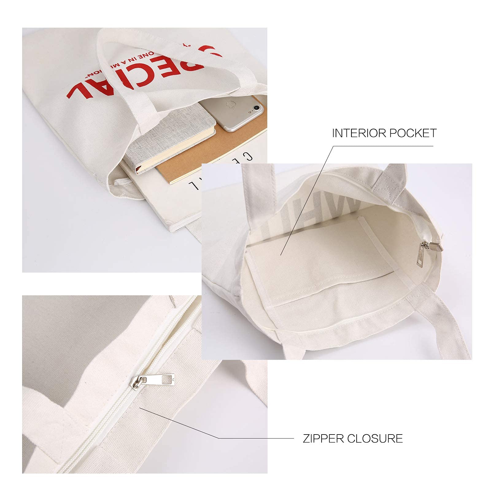 Custom Personalized Women's Tote Bag - Eco-Friendly Canvas Shopping Bag with Your Own Design - Perfect for Groceries, Beach Trips & Daily Use
