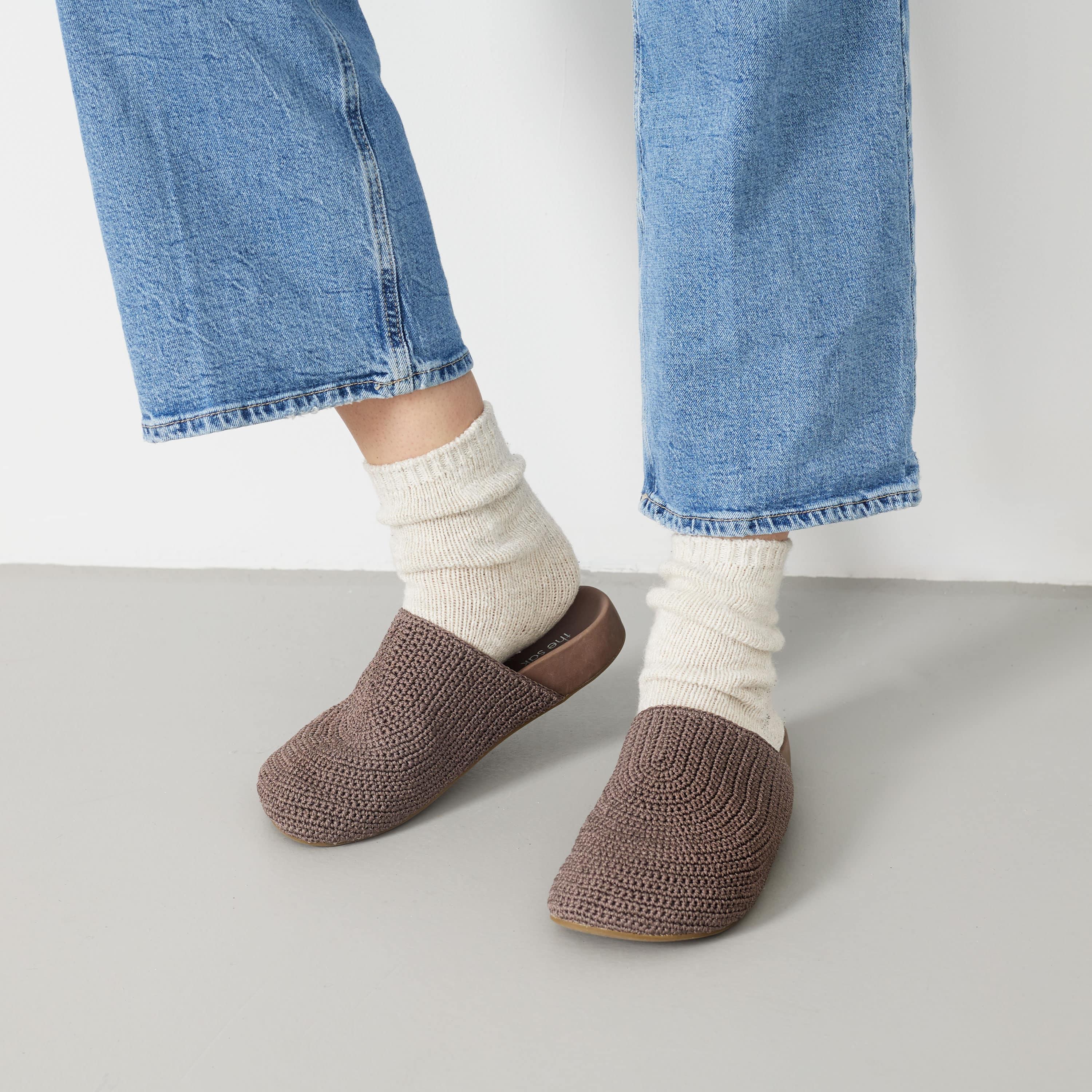 Bolinas Hand Crochet Clog Shoes - Comfortable Mushroom Design Slip-Ons for Women | Perfect for Beach, Garden & Casual Wear