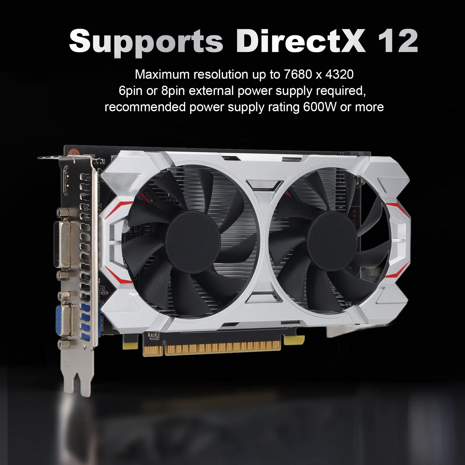 NVIDIA GTX 650 Ti 2GB GDDR5 128-bit PCI Express Graphics Card with DirectX 11 Support - Plug & Play for Windows 10/11/Vista - Ideal for Gaming, Video Editing & Home Theater PCs