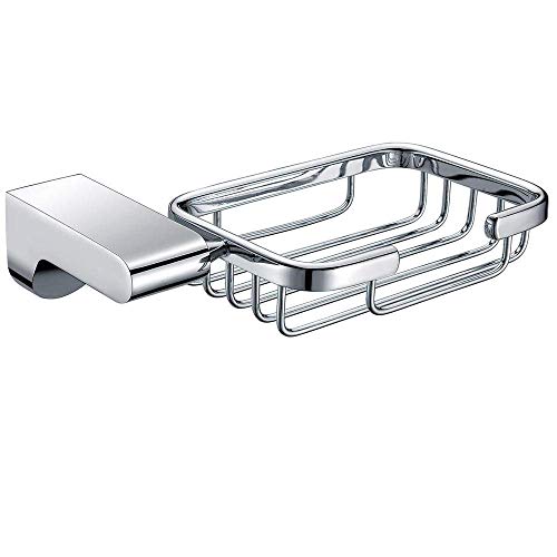 SHIJIANX Wall-Mounted Stainless Steel Soap Holder - Chrome-Plated Bathroom Organizer for Shower & Sink - Durable Soap Tray Container for Home, Kitchen, and RV Use