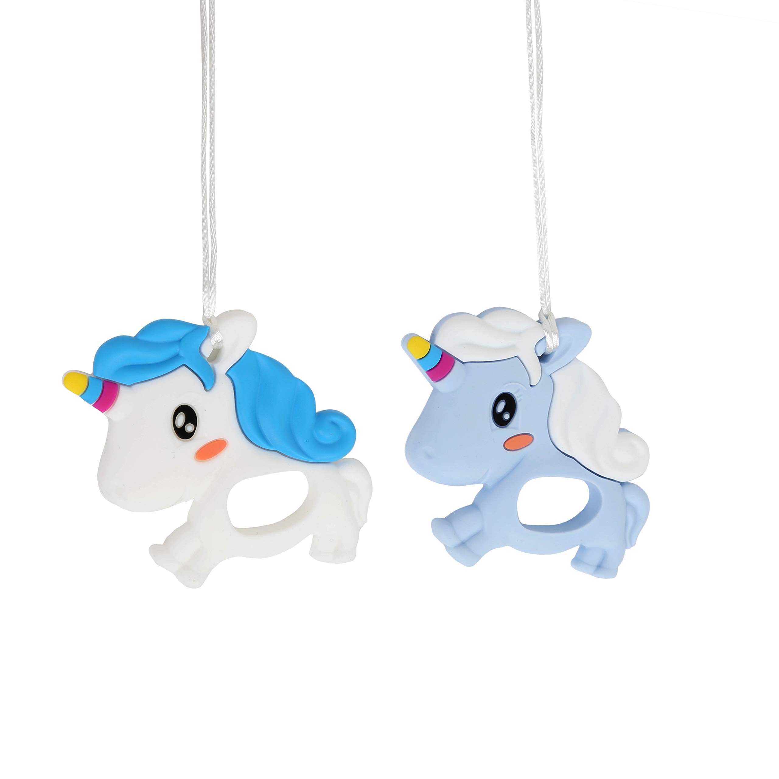 Chewy Unicorn Necklaces for Kids - Sensory Chew Toys for Anxiety Relief & Oral Motor Therapy - Perfect for Special Needs & Classroom Use