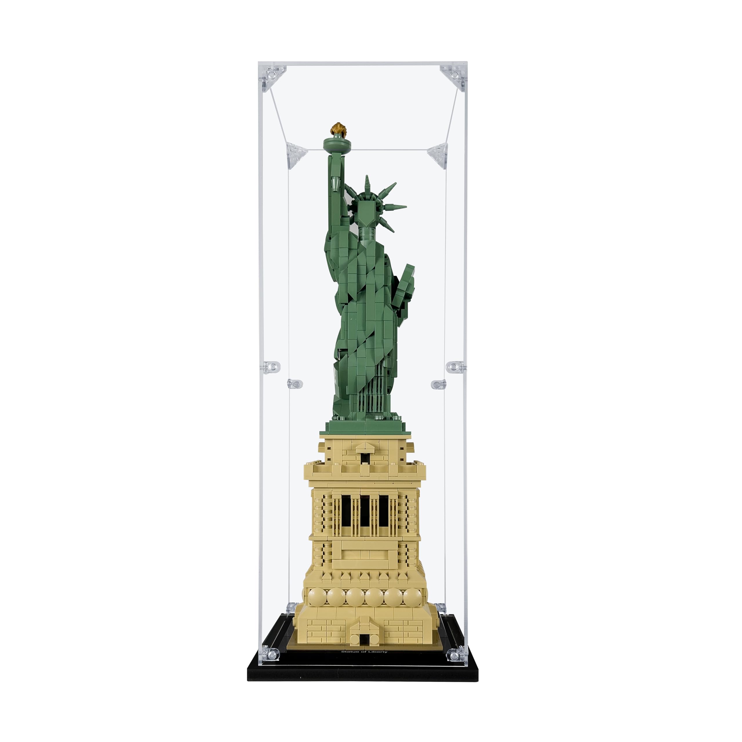 Acrylic Display Case for Lego Statue of Liberty #21042 - Dustproof Protective Cover for Lego Architecture Sets - Perfect for Home Decoration & Collectible Showcase (Lego Not Included)