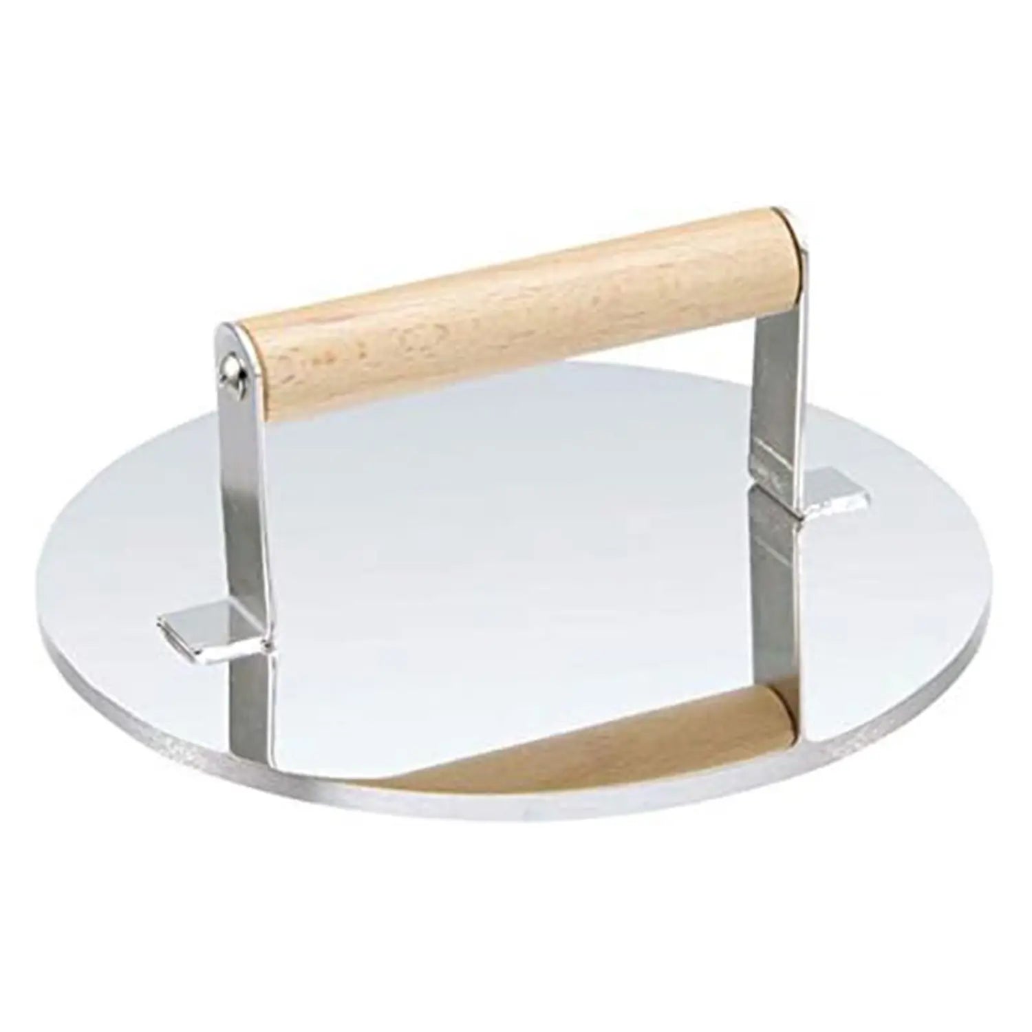 Premium EBM Stainless Steel Round Grill Press - Heavy Duty Burger Smasher & Panini Weight for Indoor/Outdoor Cooking - Perfect for BBQ, Sandwiches, Steaks & More