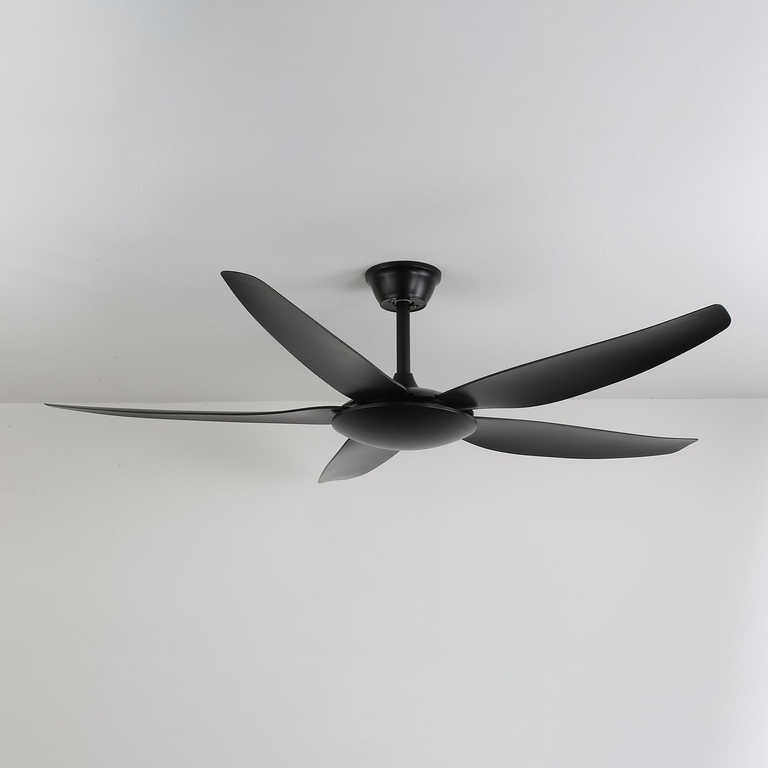 Aeron Noir Ceiling Fan with Remote Control - 52 Inch Modern Black Ceiling Fan with LED Light - Quiet Reversible Motor for Bedroom, Living Room, and Outdoor Patio Use