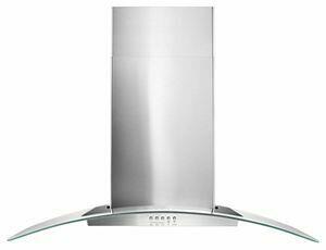 Amana WVW51UC6FS 36-Inch Concave Glass Wall Mount Range Hood - Stainless Steel Ventilation for Kitchen - Perfect for Modern Home Cooking & Smoke Removal