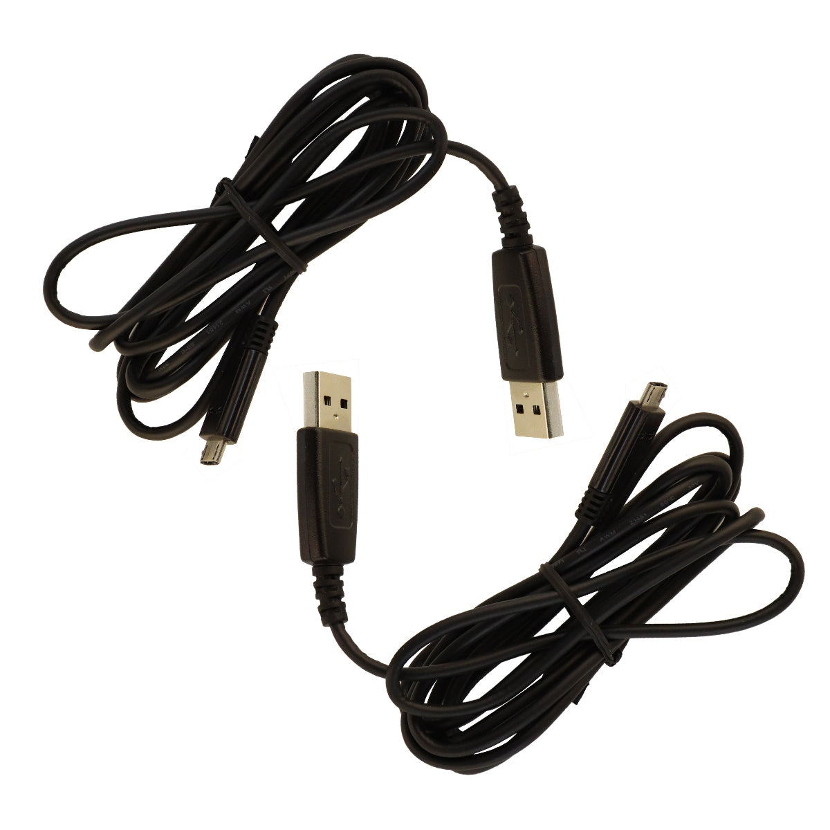 2-Pack Samsung ECC1DU2BBE 5Ft Micro USB Charging & Sync Cable - Fast Charging & Data Transfer for Smartphones, Tablets, Cameras - Black (Perfect for Home, Office & Travel)