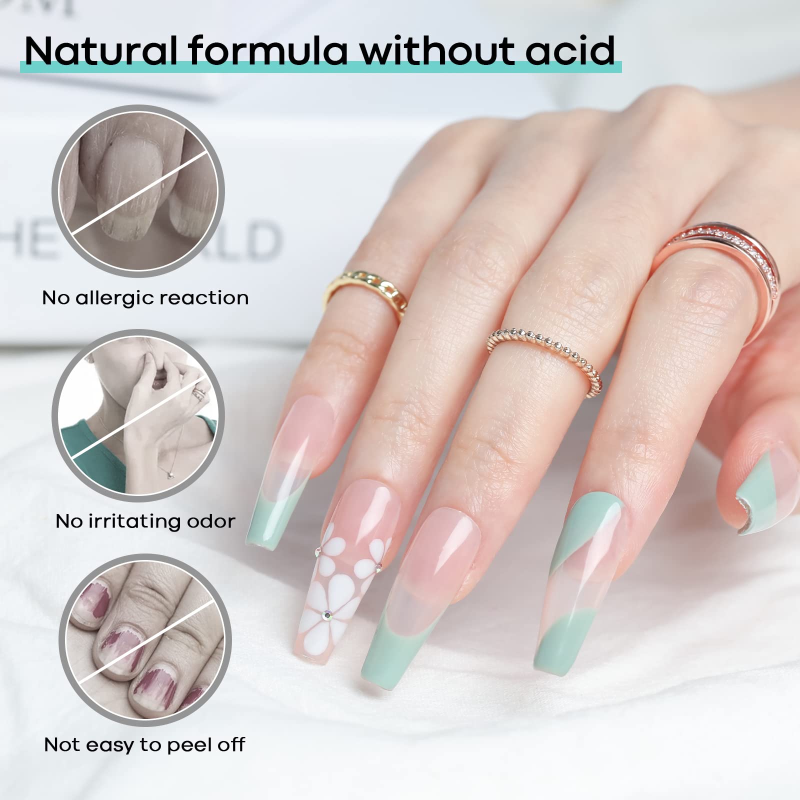 Modelones White Gel Nail Polish Set - 1Pc Gel Polish with Nail Primer & Dehydrator for Long-Lasting Manicures - Perfect for Nail Salons, DIY Home Nail Art & Professional Nail Technicians