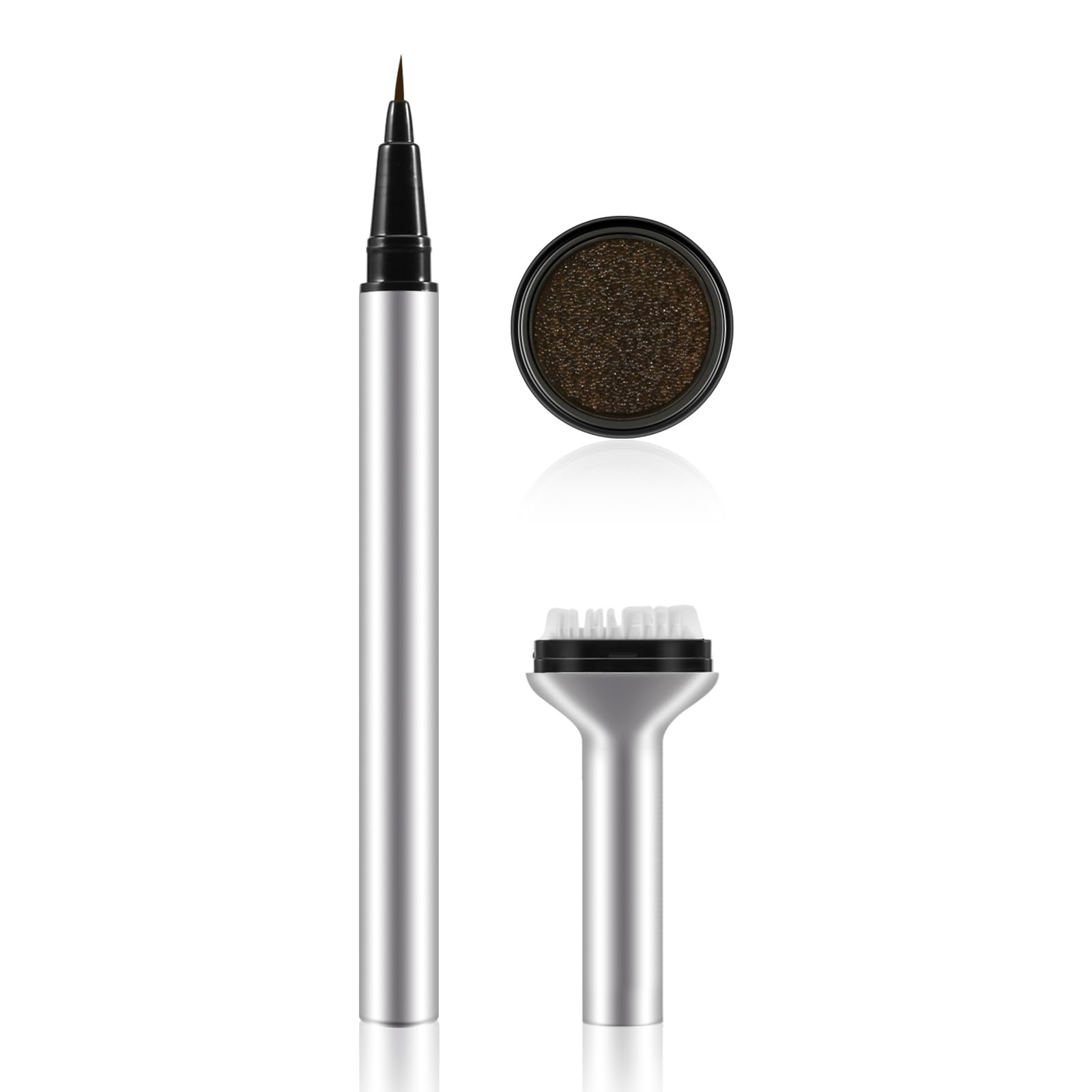 2 in 1 Eyeliner and Lower Lash Stamp Set - Waterproof Liquid Eyeliner Pen with Eyelash Stamp for Perfect Winged & Lower Lash Makeup | Natural Eye Makeup Tool for Beginners & Professionals | Great for Daily Use, Parties, and Special Occasions