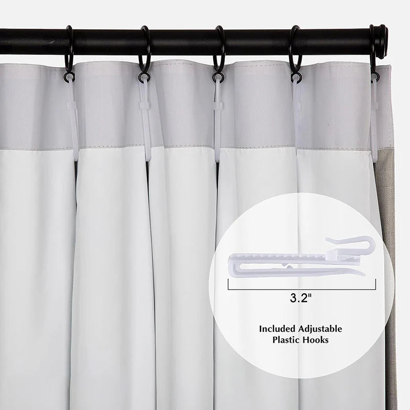 Windsor Jacquard Pale Blue Aqua Floral Blackout Curtains - Heavyweight Classic Custom Drapes for Living Room, Bedroom & Nursery - Noise Reducing & Thermal Insulated Window Treatments