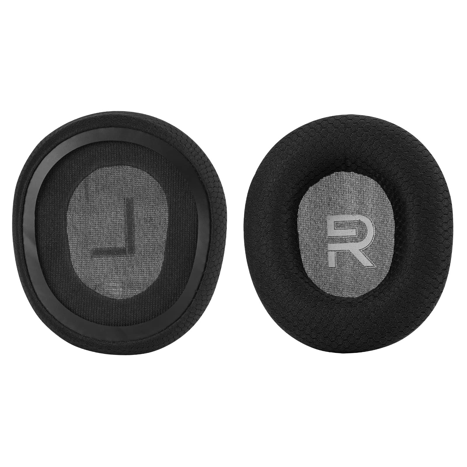 Geekria Premium Comfort Mesh Replacement Ear Pads for SteelSeries Arctis Nova Pro Wired/1/3/7 Headphones - Breathable Fabric Ear Cushions & Repair Parts (Black) - Perfect for Gaming, Music & Long Wear Sessions