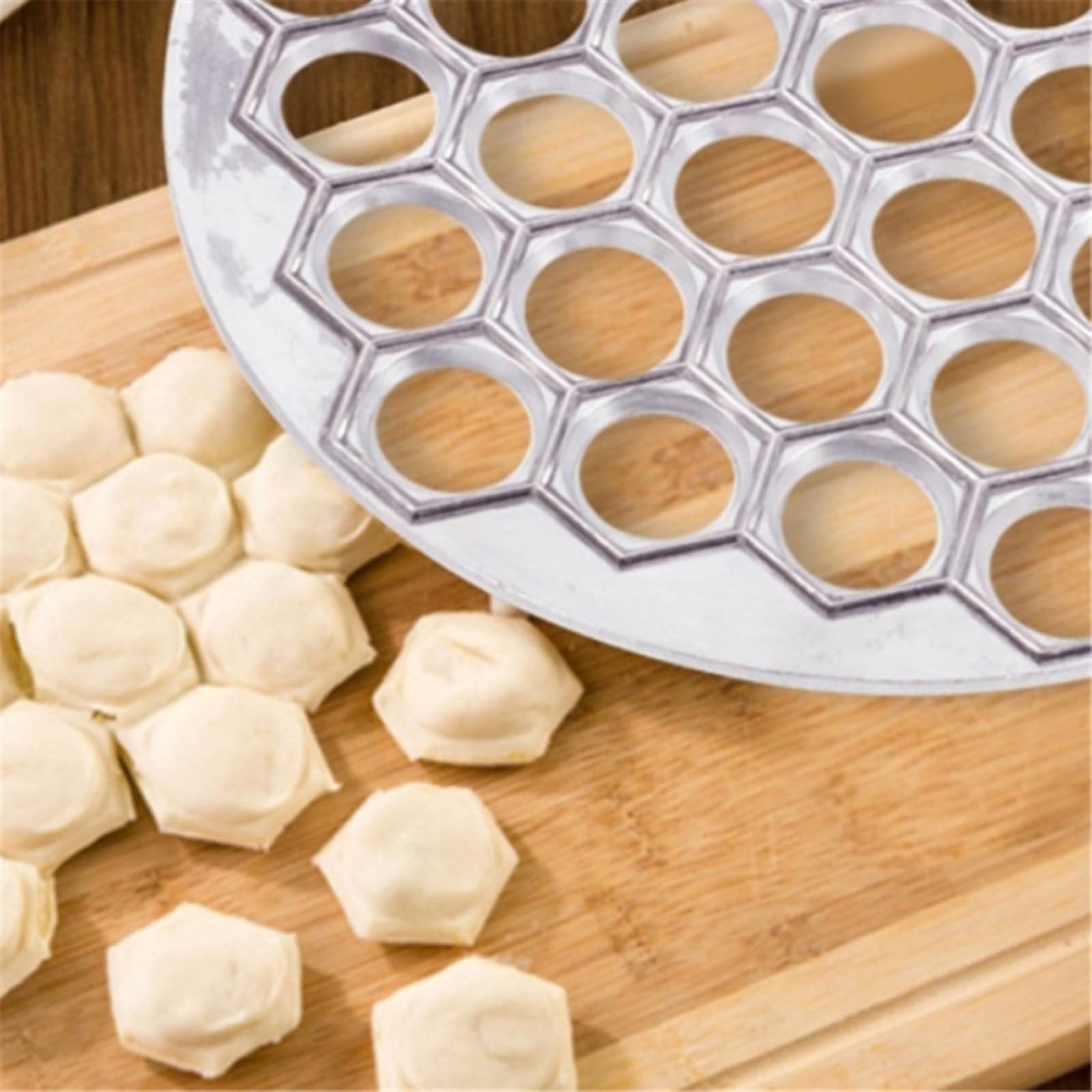 Premium Aluminum Dumpling & Ravioli Press - Pelmeni Maker Mold for Homemade Dumplings, Pasta & Pierogi | Perfect Kitchen Gadget for Italian, Russian & Asian Cuisine | Great for Family Cooking, Meal Prep & Holiday Gatherings