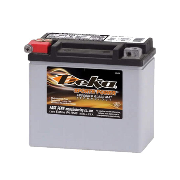 Deka ETX14 Motorcycle Battery - 12V AGM Powersports Battery for ATV, UTV, Snowmobile & More - Reliable Starting Power for Off-Road Adventures & Daily Commuting