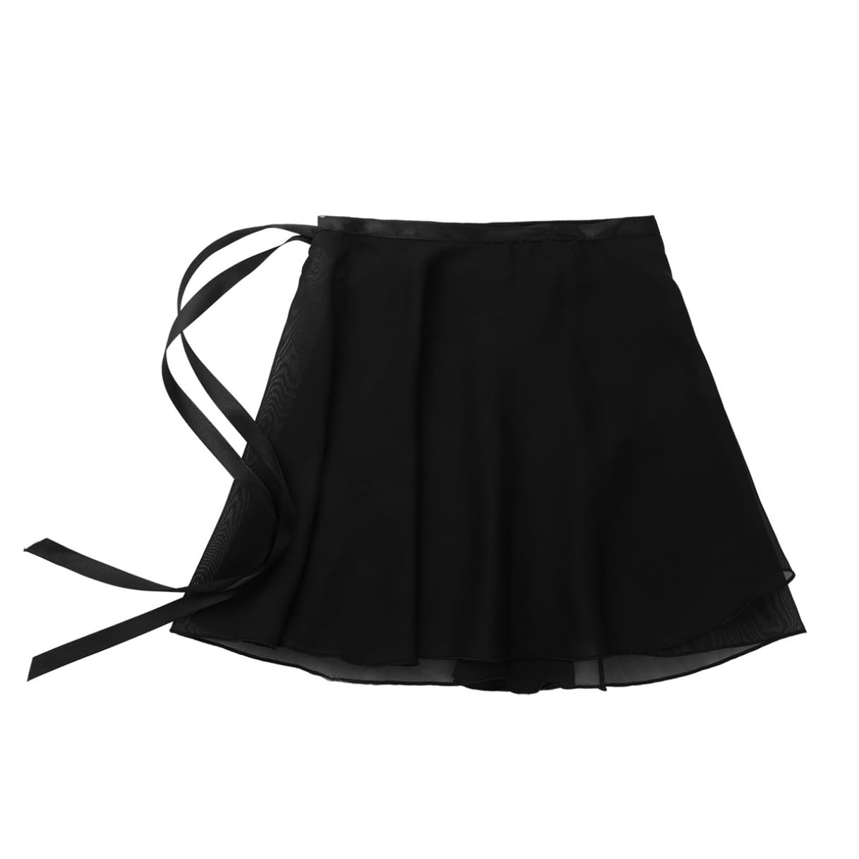 Elegant Chiffon Ballet Wrap Skirt for Women & Girls - Flowy Georgette Dance Skirt with Tie Waist - Perfect for Ballet, Skating, Dance Performances & Casual Wear