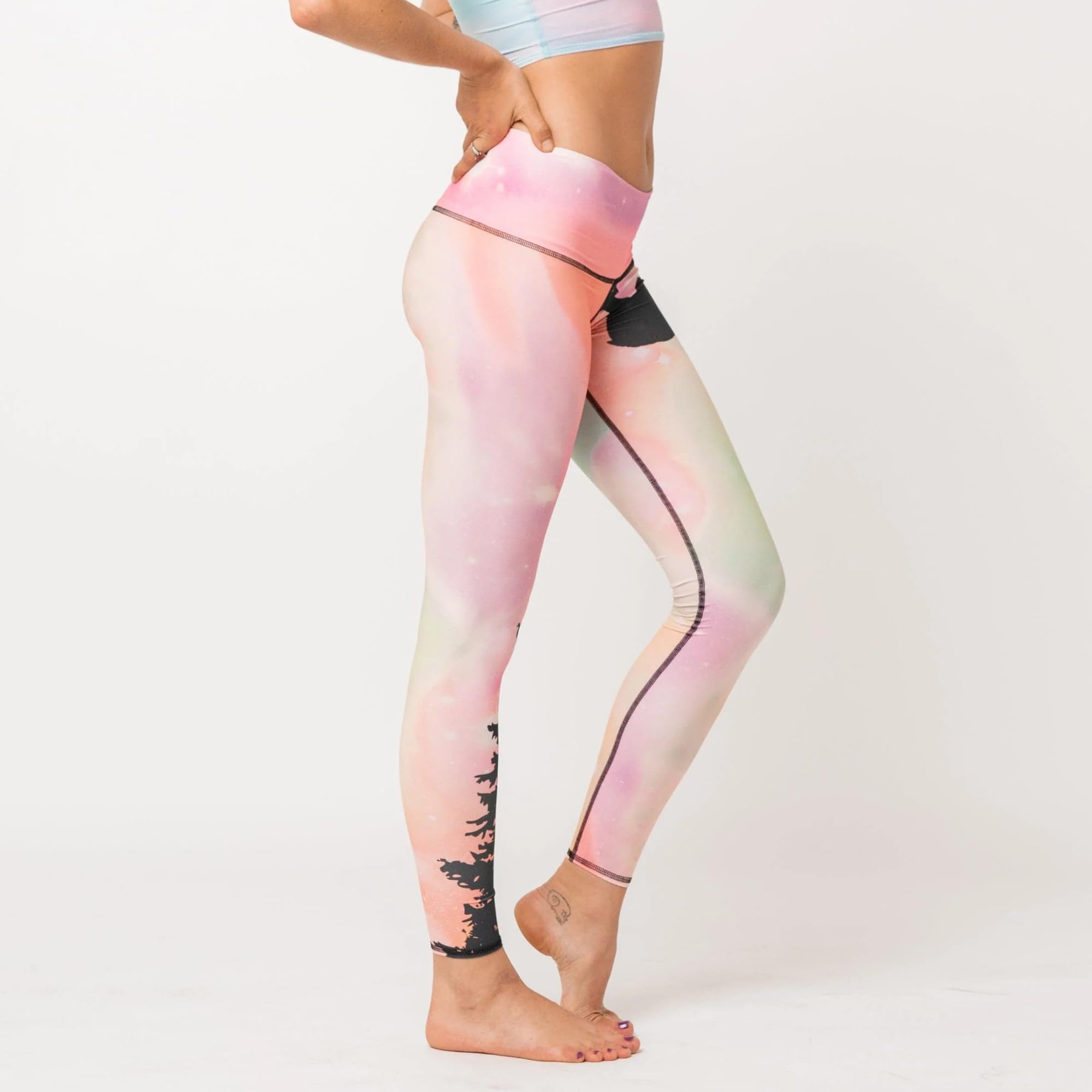 Teeki Hot Pants Leggings for Women - USA Made Sustainable Eco-Friendly Luxury Yoga Pants, Quick Dry & Breathable Workout Leggings - Perfect for Yoga, Pilates, Gym & Running