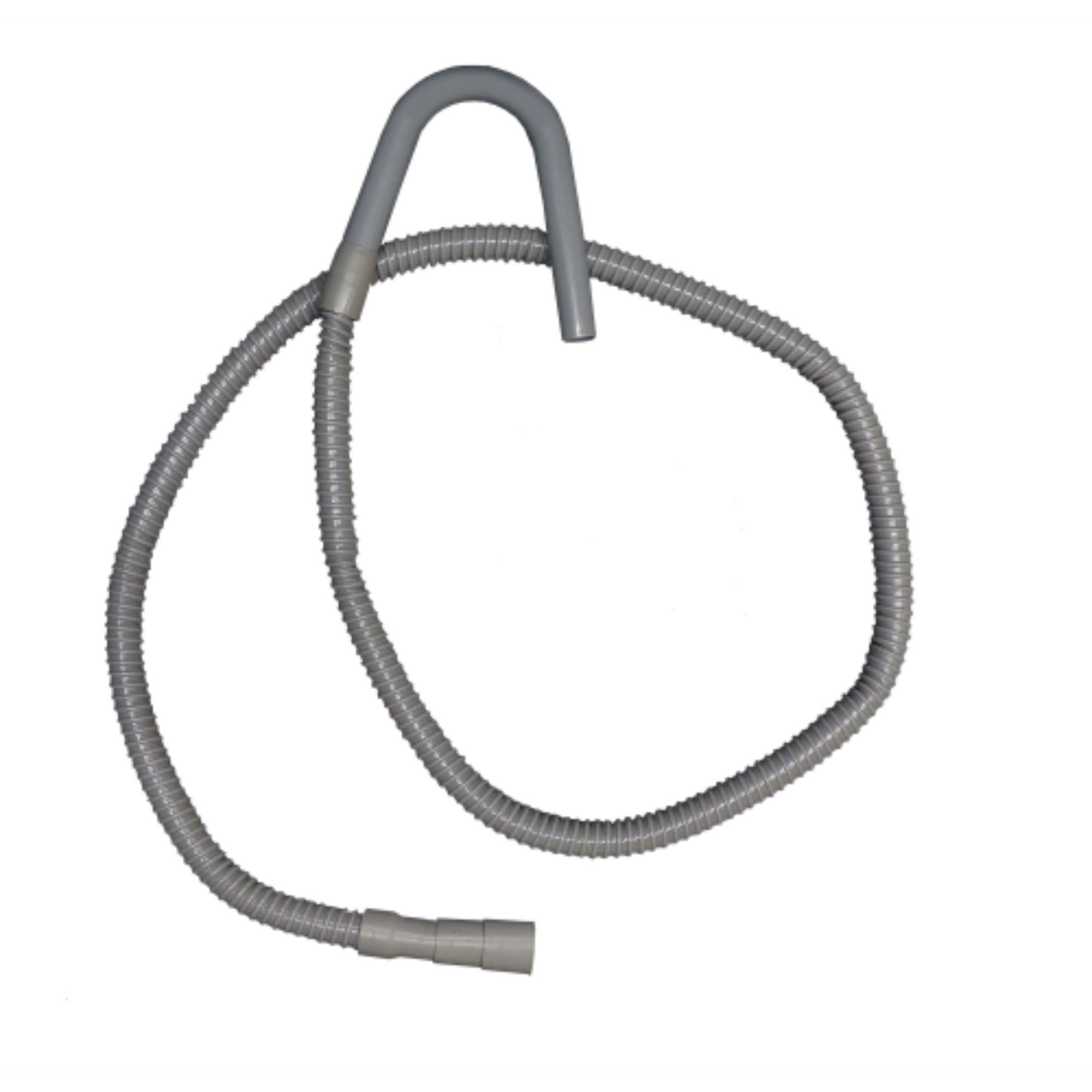 Supco SSD8 Washing Machine Drain Hose - No-Kink PVC Poly Flow Hose, 8 Feet - Compatible with Hundreds of Washer Models - Perfect for Laundry Room, Basement, and RV Use