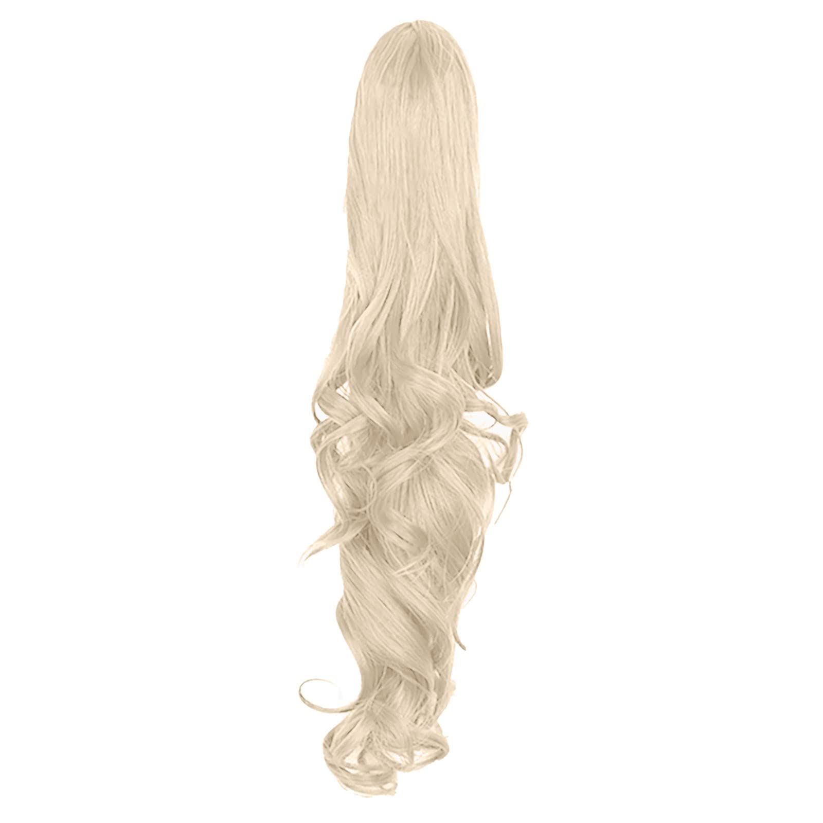 Human Hair Purple Straight Long Ponytail Wig Extension - Beaded Hairpiece for Women | One Size | Perfect for Cosplay, Parties & Daily Styling | Cordless Vacuum Pet Hair Friendly