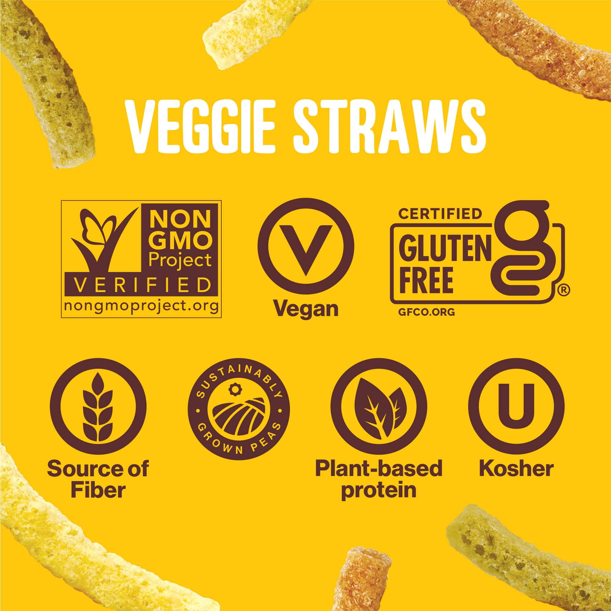 HIPPEAS Organic Vegan Veggie Straws - Sour Cream & Onion Flavor | 3.75oz | Gluten-Free, High Protein, Crunchy Snacks | Perfect for School Lunches, Road Trips & Healthy On-the-Go Snacking