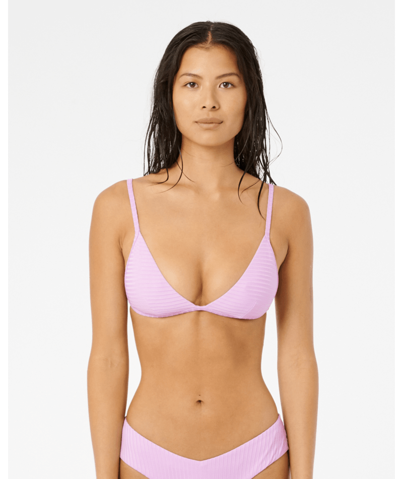 Rip Curl Premium Surf Banded Fixed Tri Bikini Top - Women's Swimwear for Surfing, Beach & Pool - Comfortable & Stylish Bikini Top for Active Water Sports