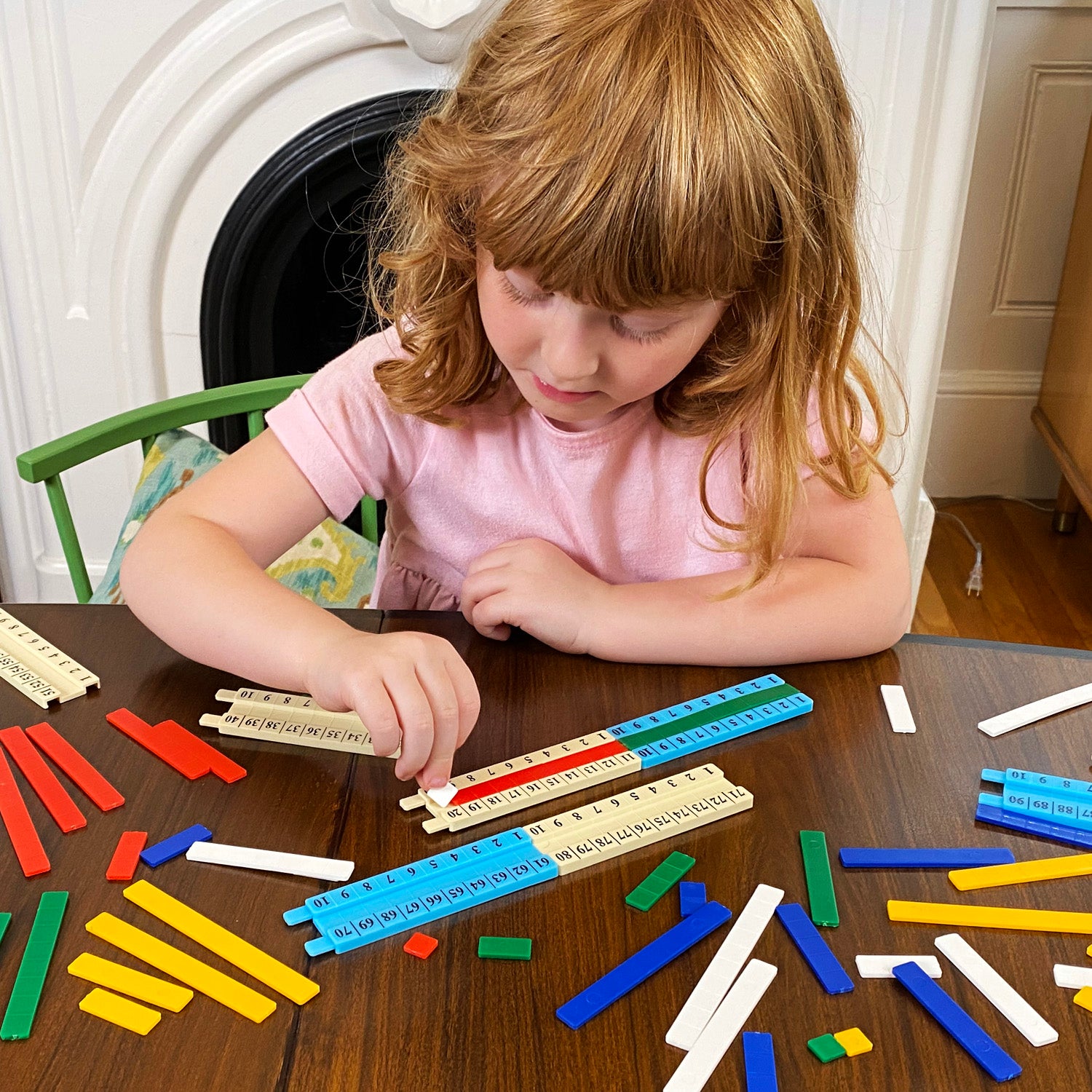 Kids First Math: Number Track Math Kit with Lesson Guide | STEM Learning for Preschool & Kindergarten | Homeschool & Classroom Math Activities