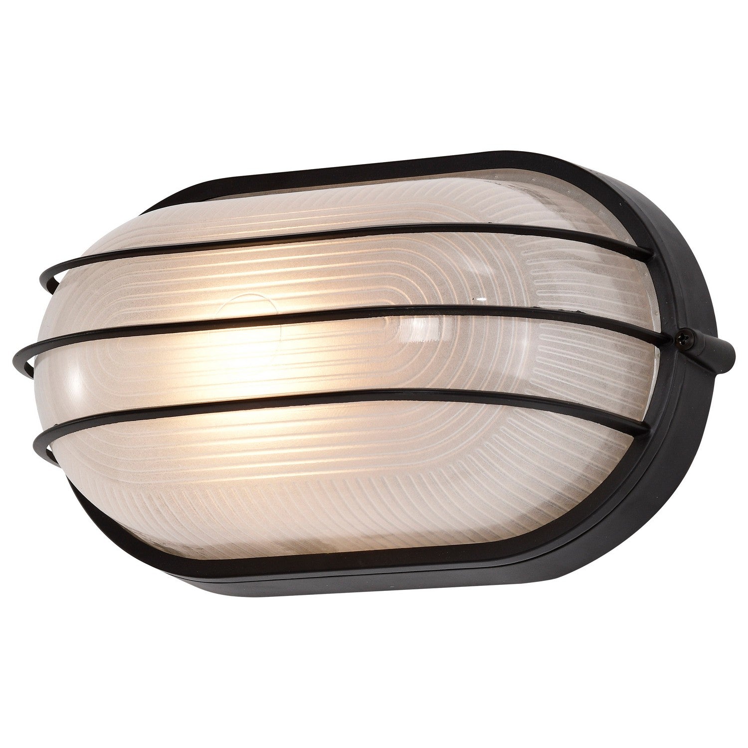10 Pack Oval Cage Bulkhead Wall Sconce Light Fixture - Architectural Bronze Finish - Perfect for Porch, Garage, Barn & Industrial Spaces