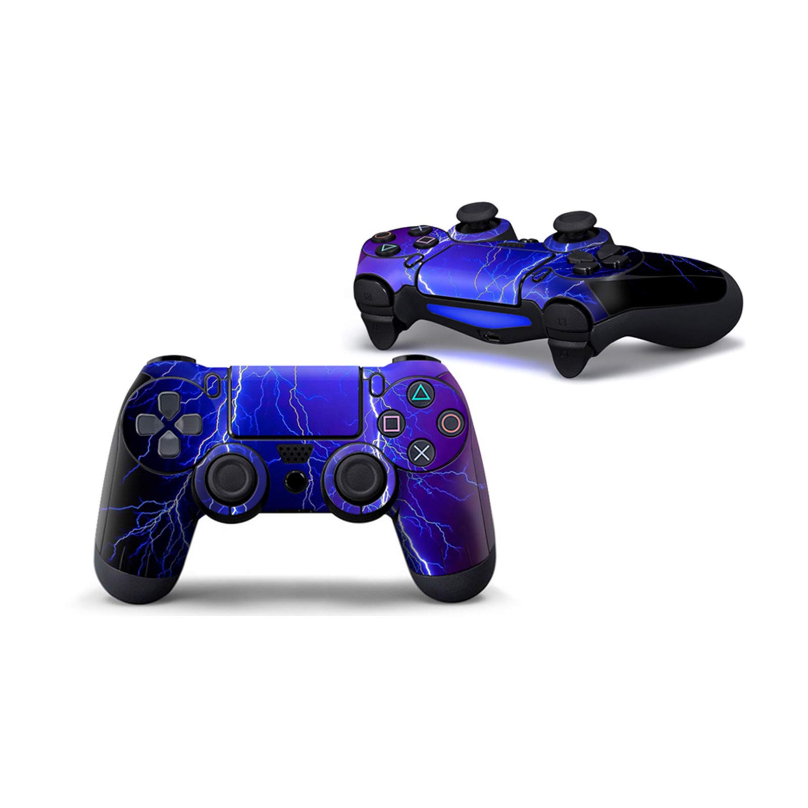 3-Piece Full Body Vinyl Decal Skin Cover for PS4 Controller - Protective Custom Sticker for PlayStation 4 (PS4 Controller #2) - Perfect for Gaming, Collecting & Personalization