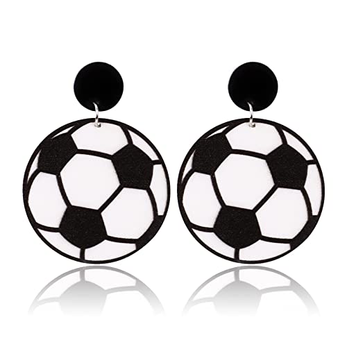 E:football earrings