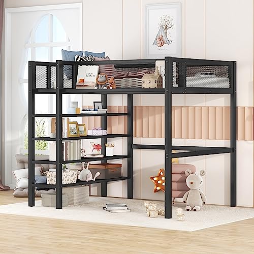 Black With 4 Shelves